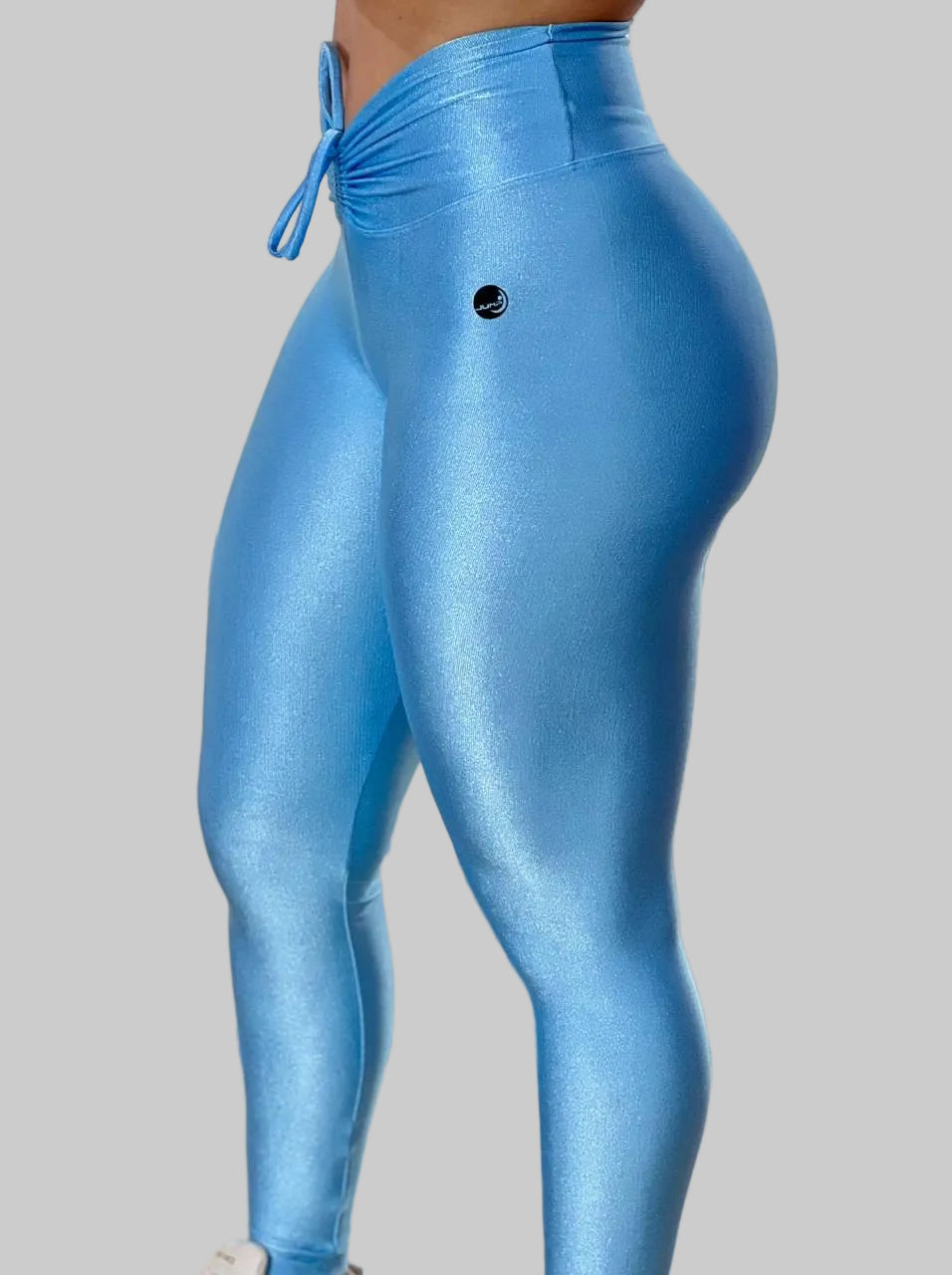 Shiny Blue Fitness Leggings