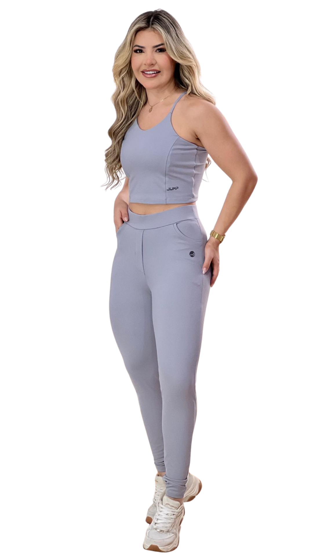 Conjunto Celebrity Cinza Azulado Jump