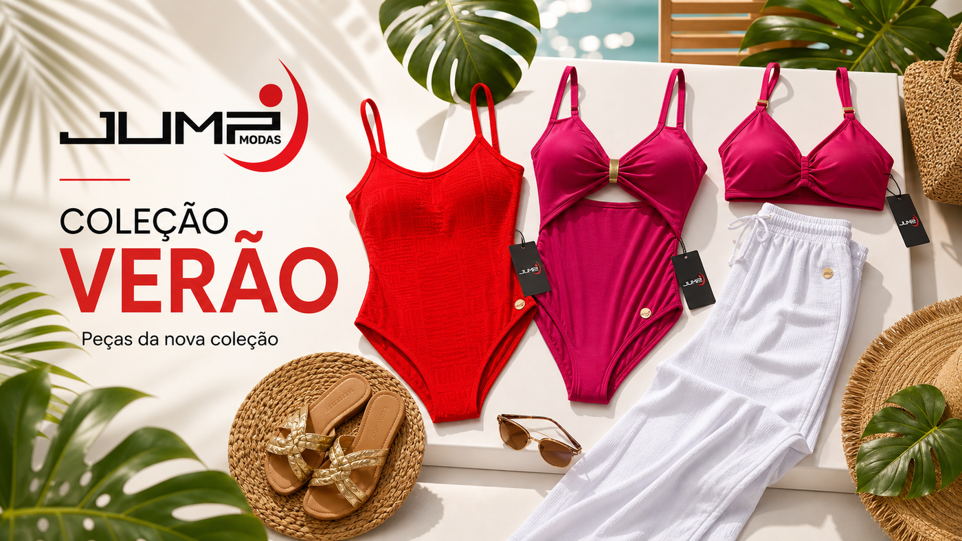 Moda fitness feminina Jump Modas — produção própria em Belém-PA