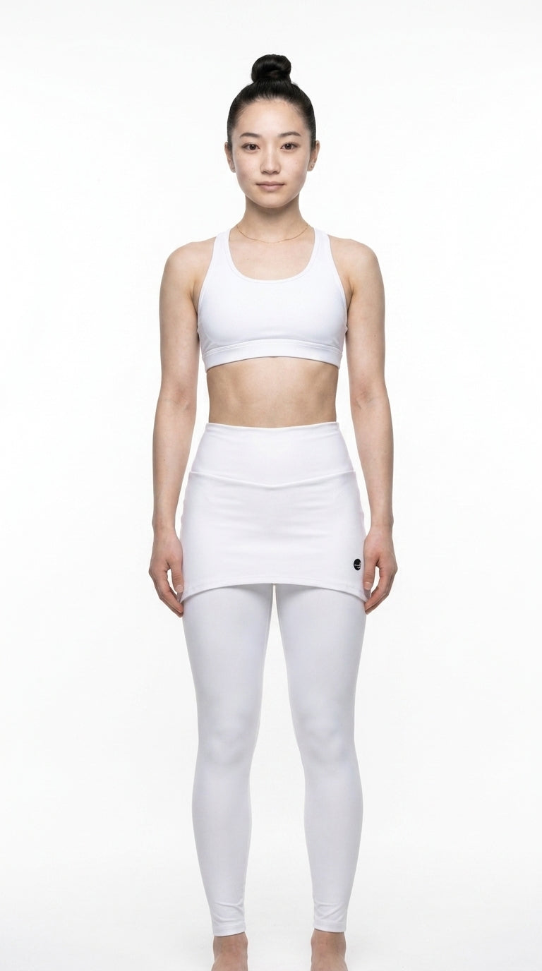 Legging Saia Fusion Branca - Editorial lifestyle