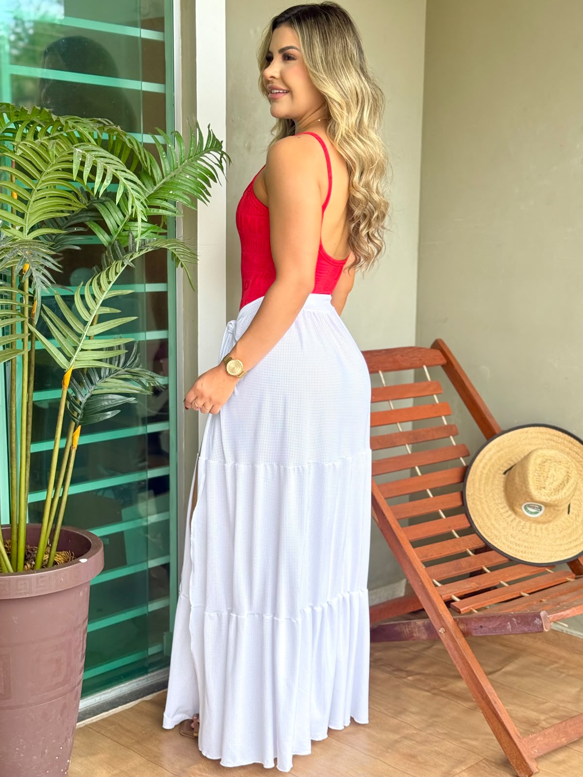 Saída de Praia Longa Branca com Amarração Jump Modas — Jump Modas, moda fitness feminina em Belém-PA
