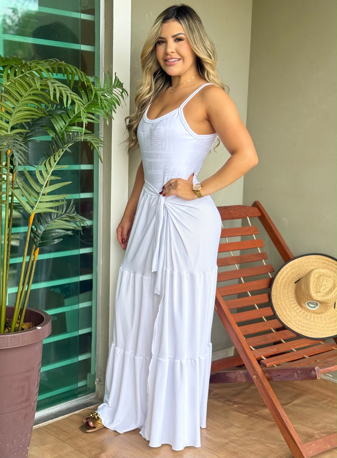 Saída de Praia Longa Branca com Amarração Jump Modas — Jump Modas, moda fitness feminina em Belém-PA