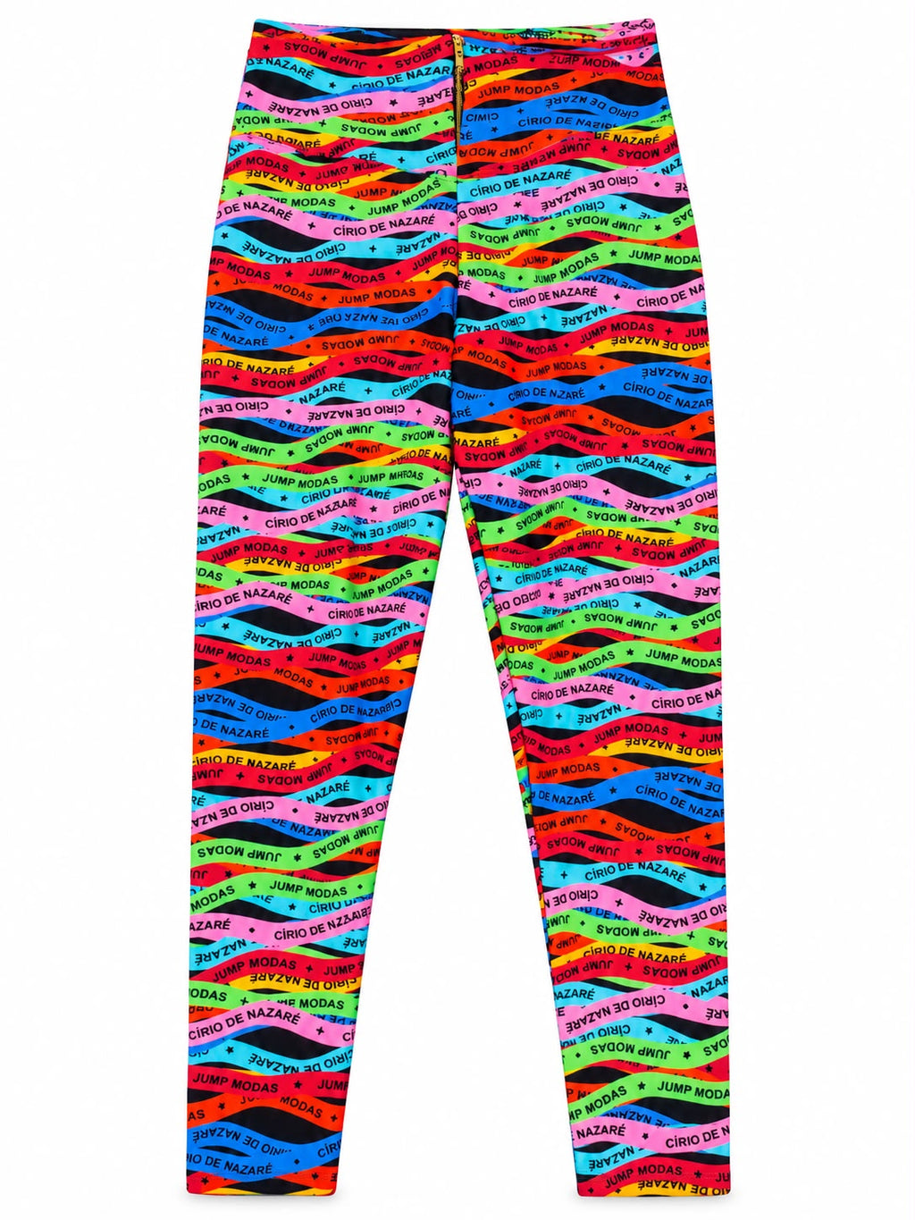 Legging Cintura Alta Estampada Círio de Nazaré em fundo branco