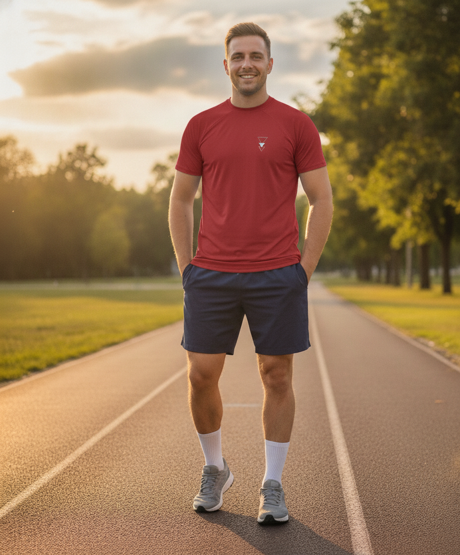 Camisa Masculina Jump Vermelha — Jump Modas, moda fitness feminina em Belém-PA