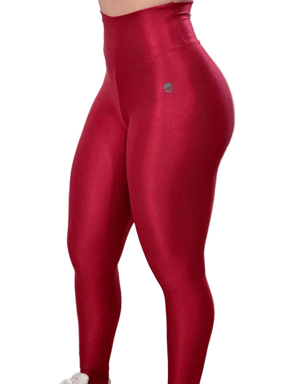 Legging Canelada — Vermelho Cereja | Paula Marrocos Signature — Jump Modas, moda fitness feminina em Belém-PA